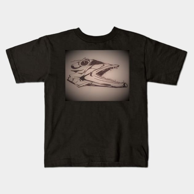 Barracuda Attack Kids T-Shirt by Matt Starr Fine Art